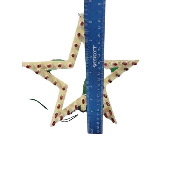 5x 70's VTG NOMA Christmas Tree Star Top 40 Light Clear With Box window decor - Picture 5 of 5